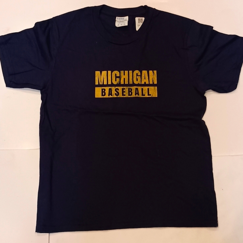 NWOT BOYS MICHIGAN BASEBALL TEE SZ 10 M